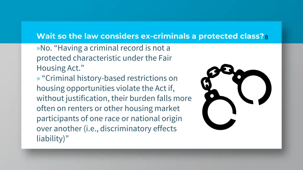 wait so the law considers ex criminals