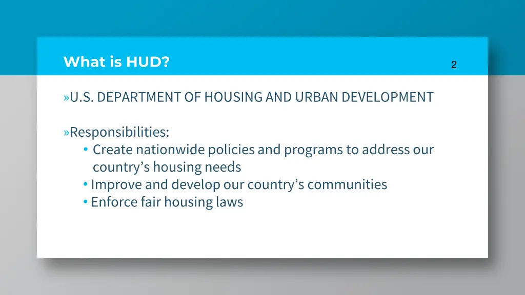 what is hud