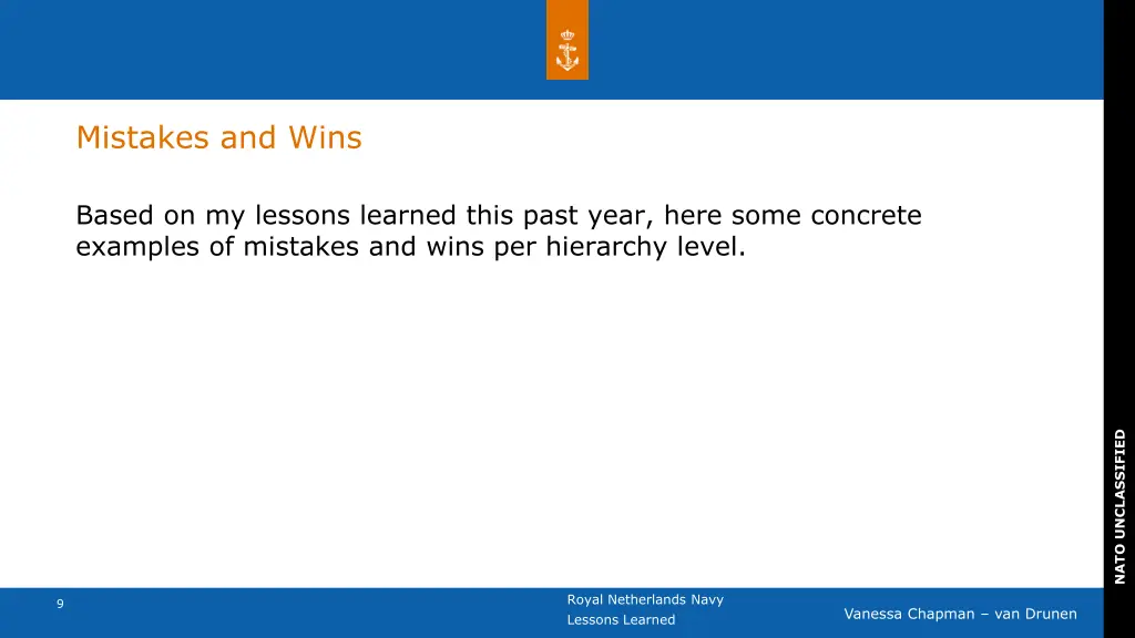 mistakes and wins