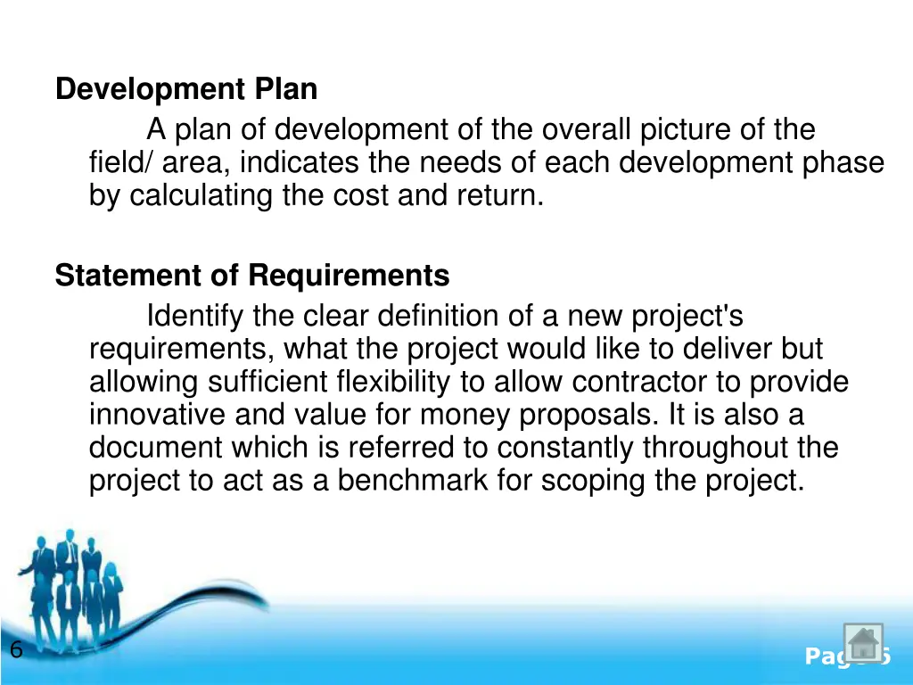 development plan a plan of development
