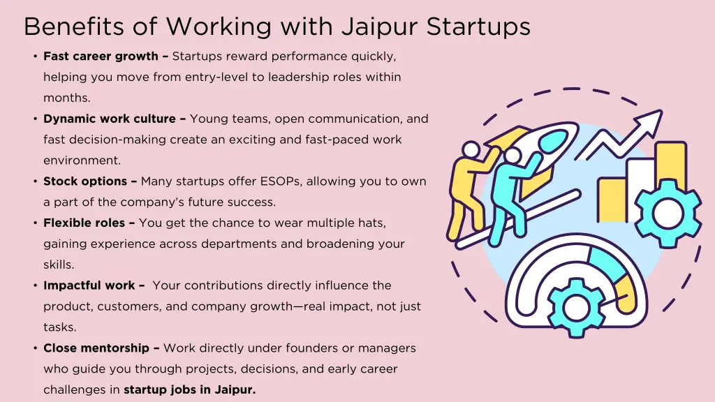 benefits of working with jaipur startups