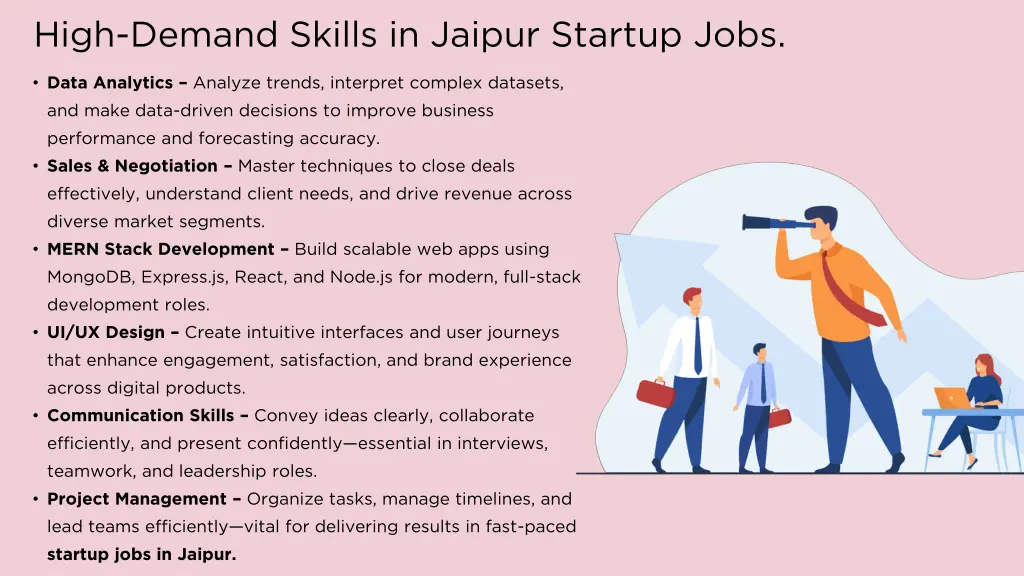 high demand skills in jaipur startup jobs