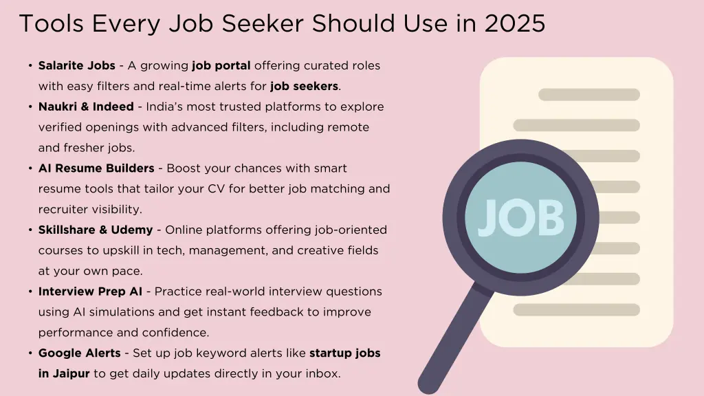 tools every job seeker should use in 2025