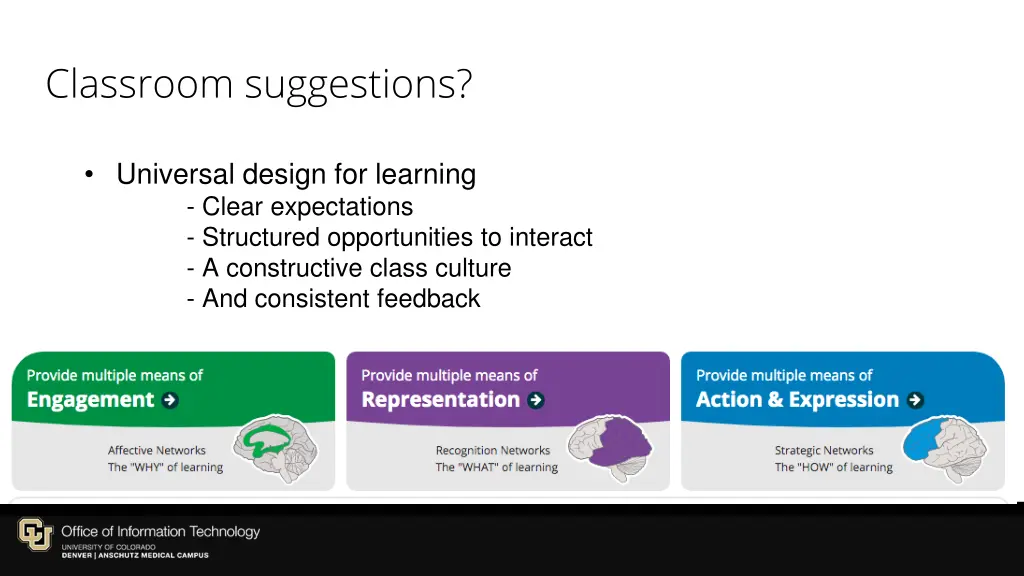 classroom suggestions