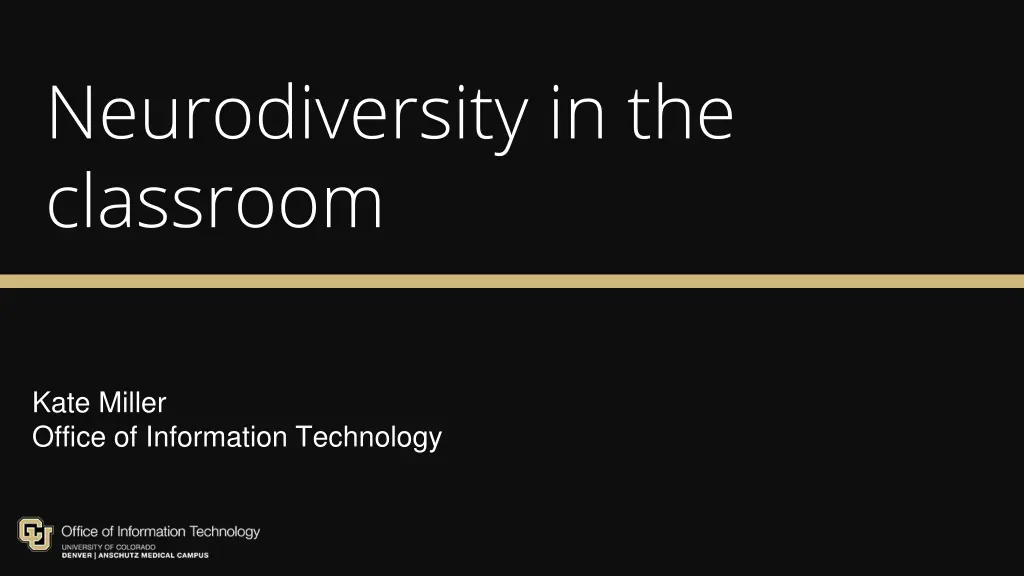 neurodiversity in the classroom