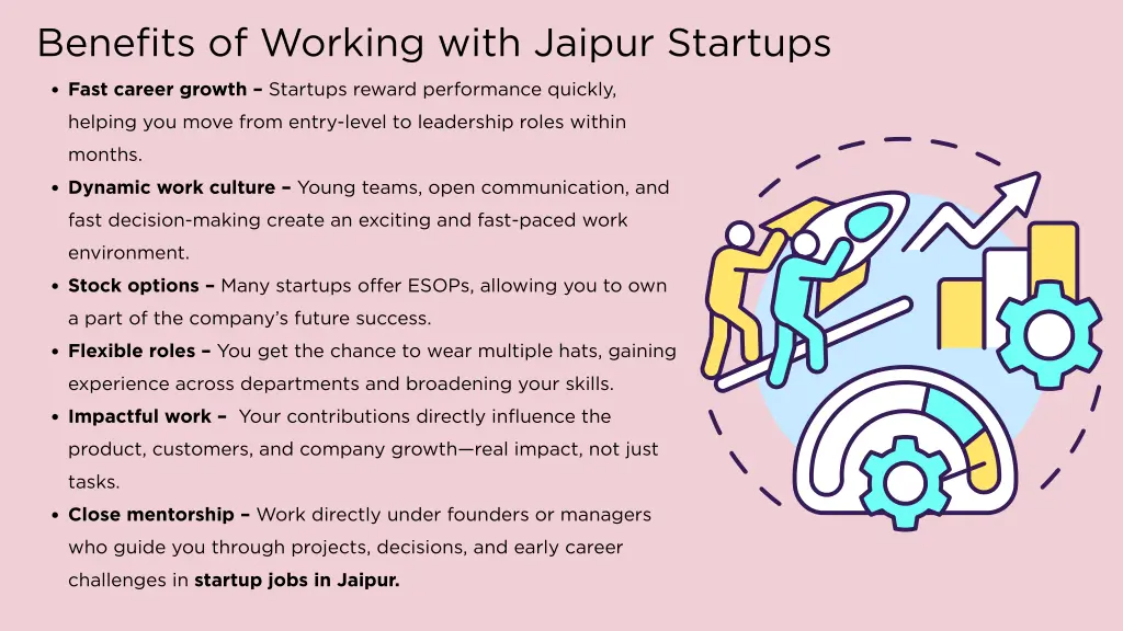 benefits of working with jaipur startups