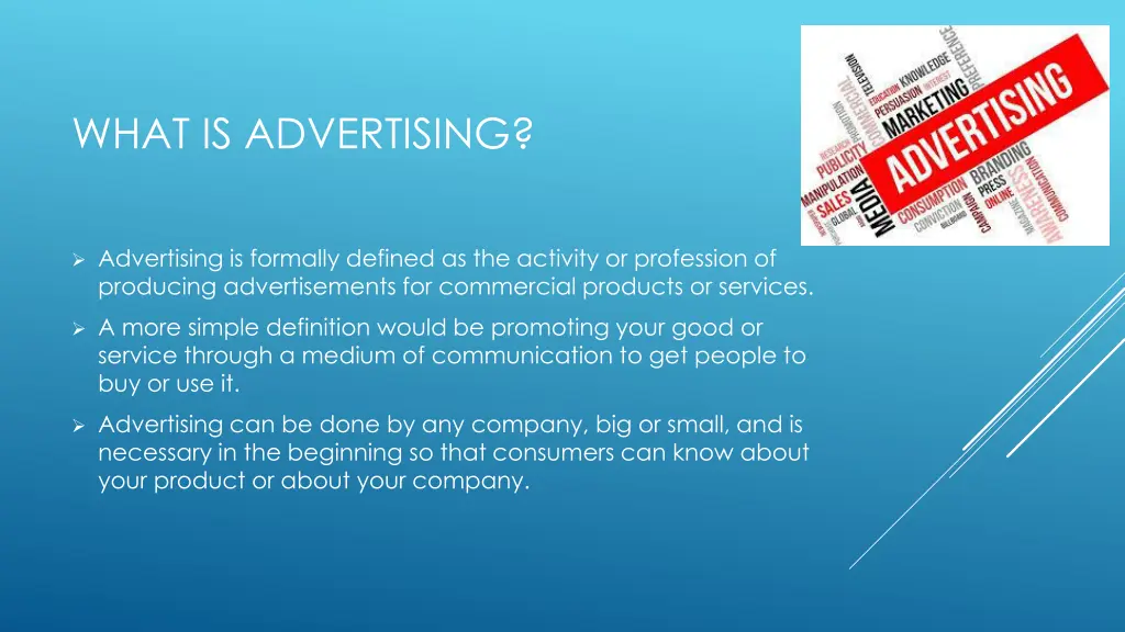 what is advertising