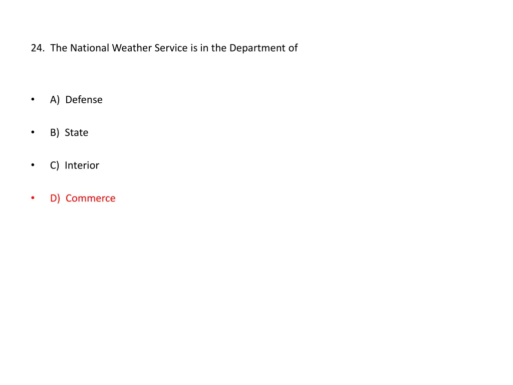 24 the national weather service