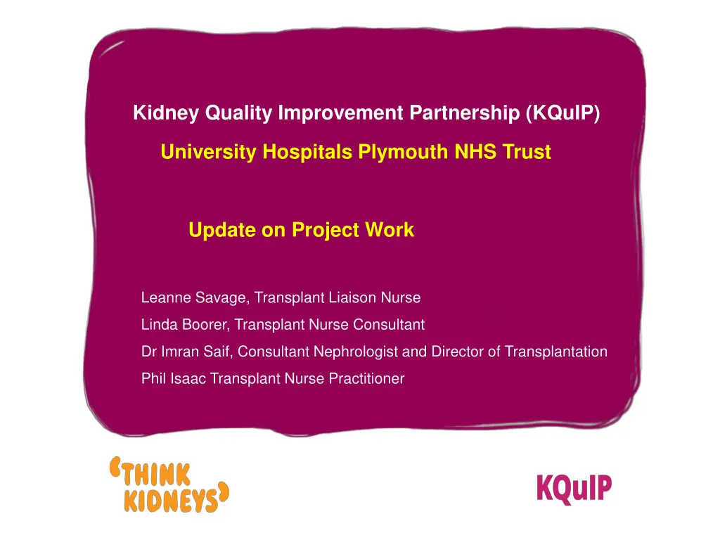 kidney quality improvement partnership kquip