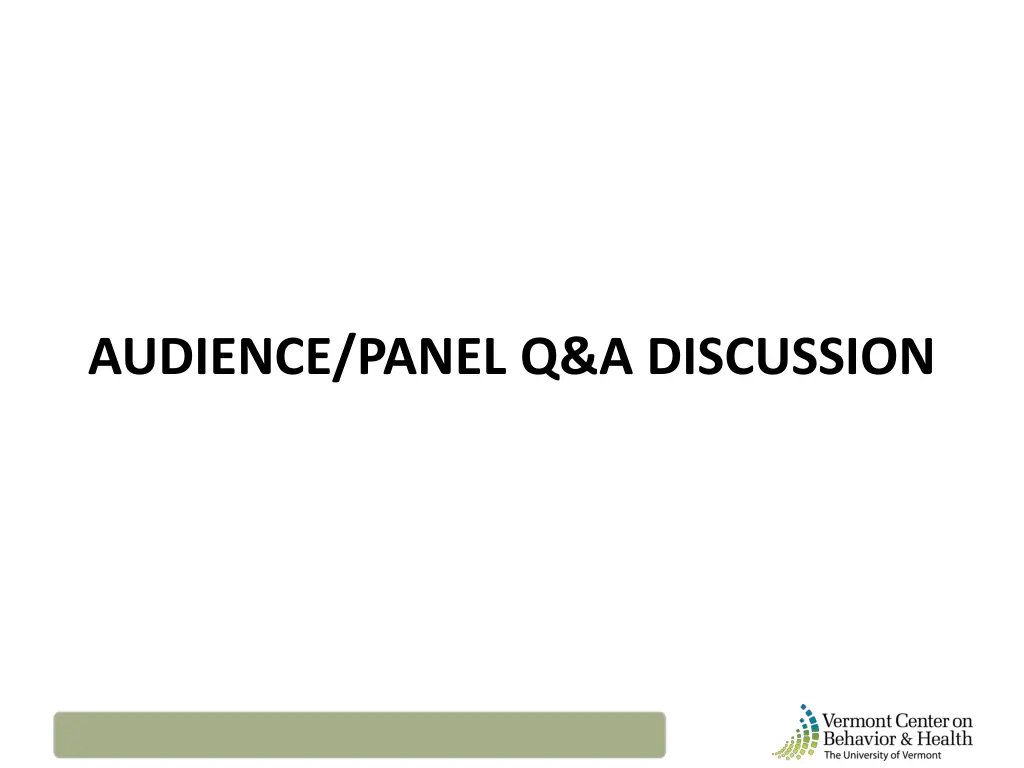 audience panel q a discussion