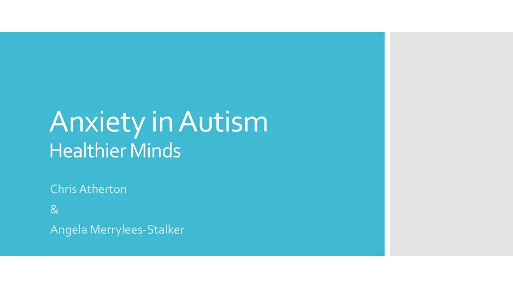 anxiety in autism healthier minds