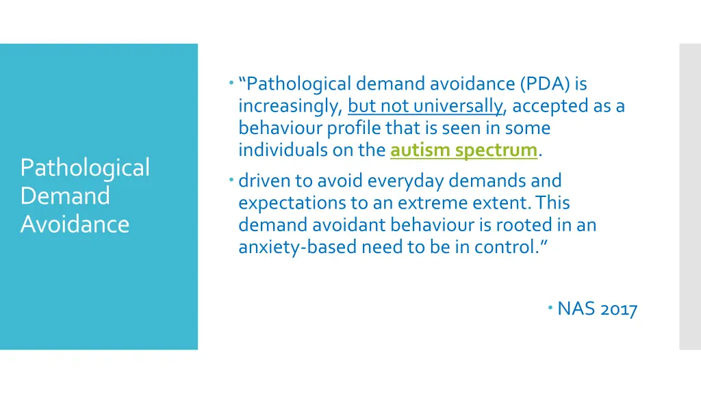 pathological demand avoidance pda is increasingly