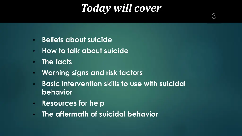 today will cover