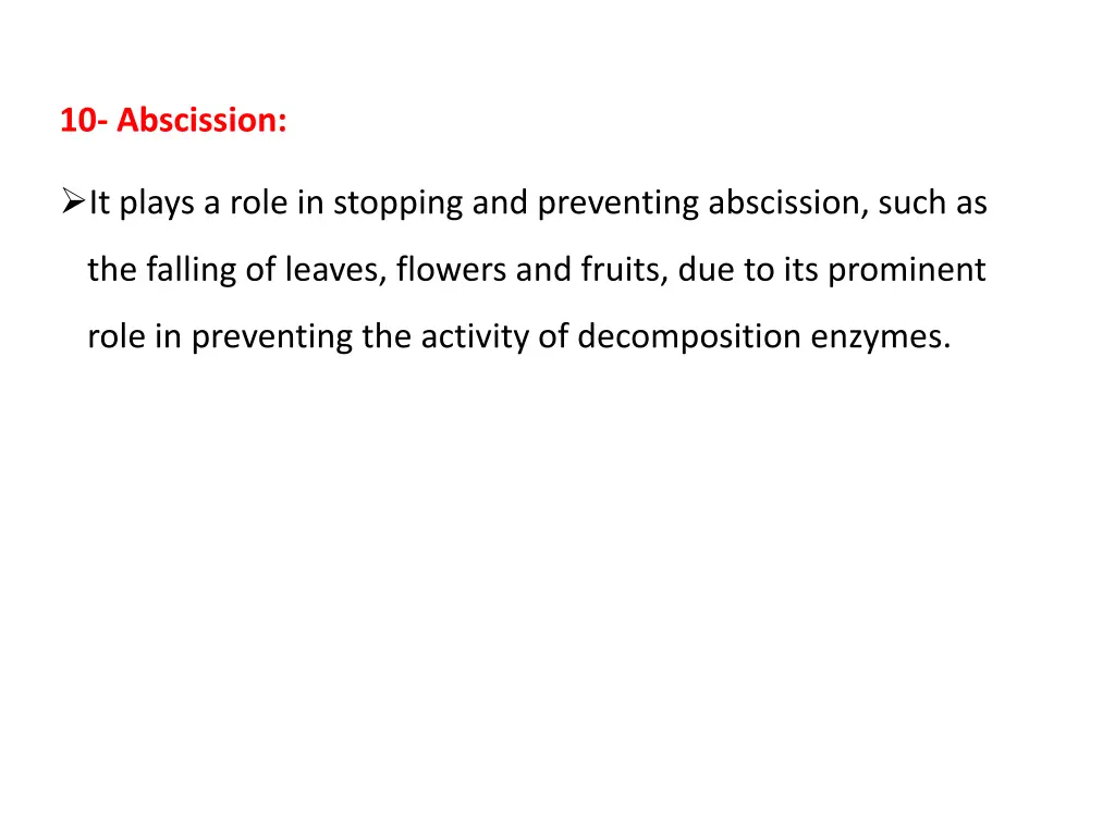 10 abscission