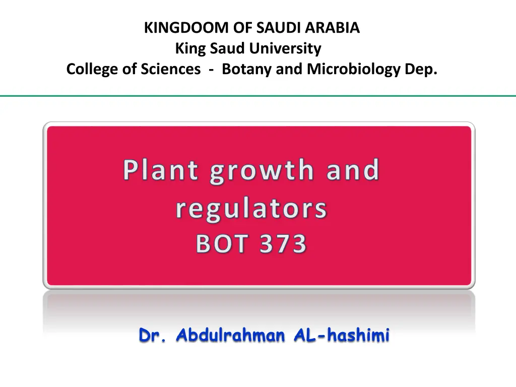 kingdoom of saudi arabia king saud university
