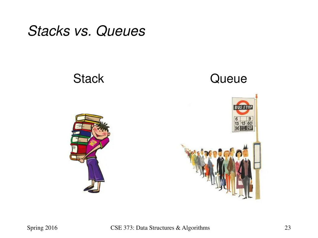 stacks vs queues