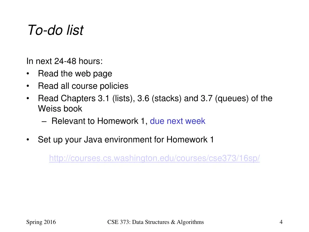 to do list