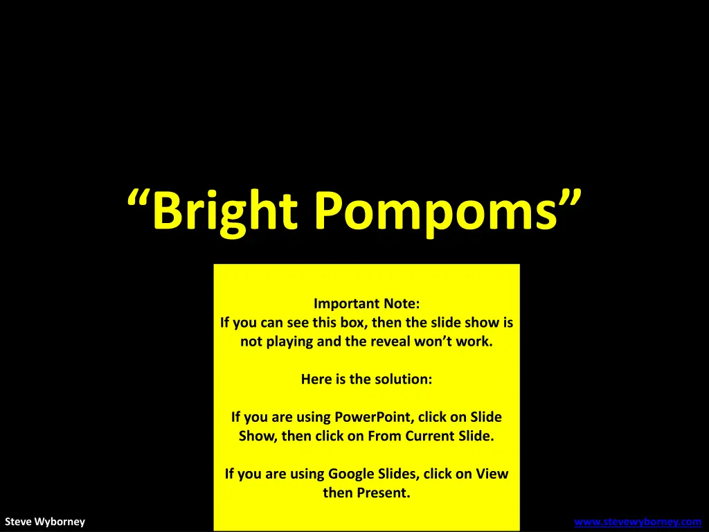 bright pompoms