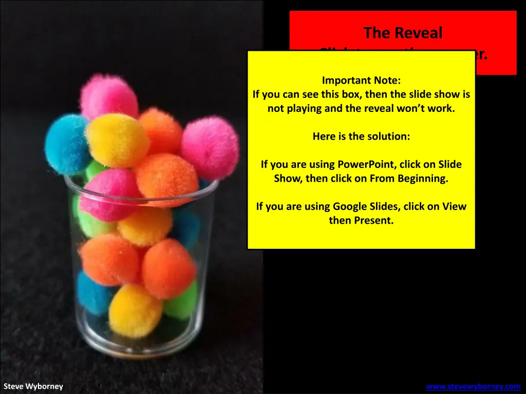 the reveal
