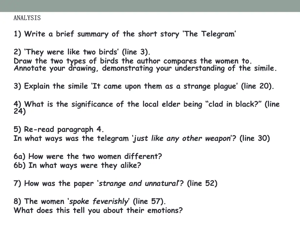 analysis analysis