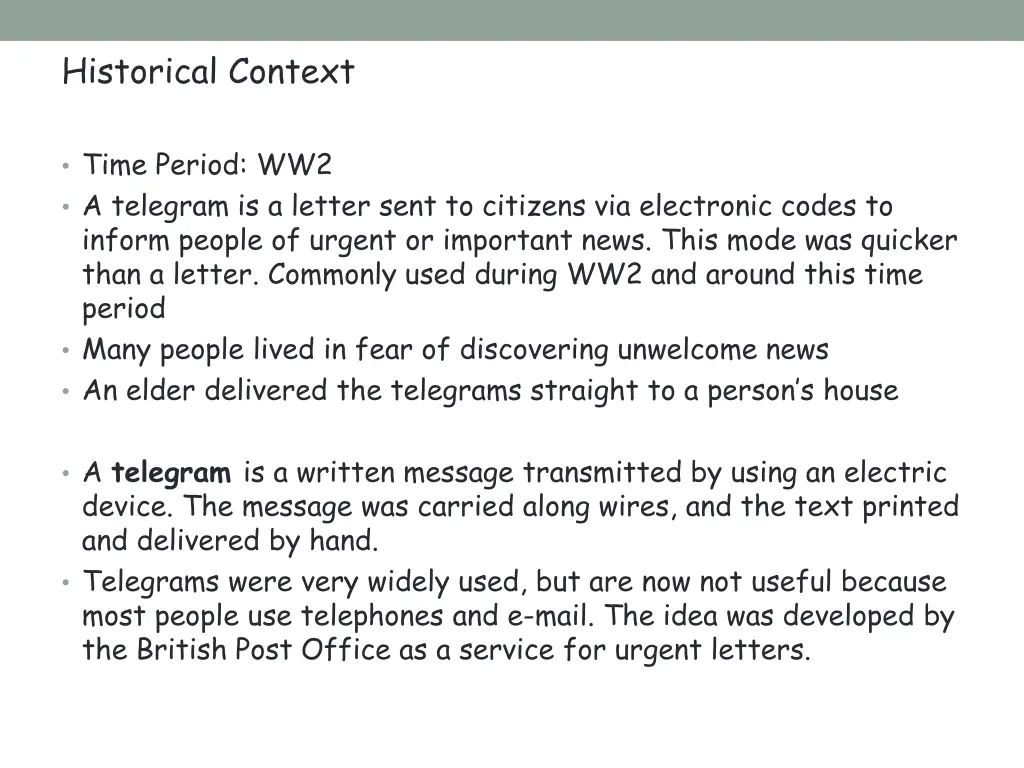 historical context
