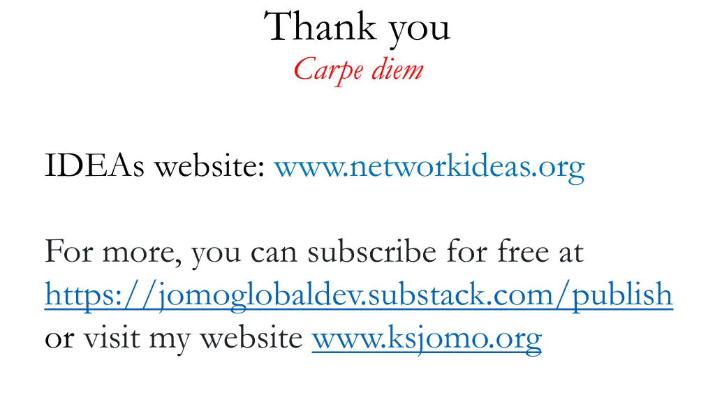 thank you carpe diem