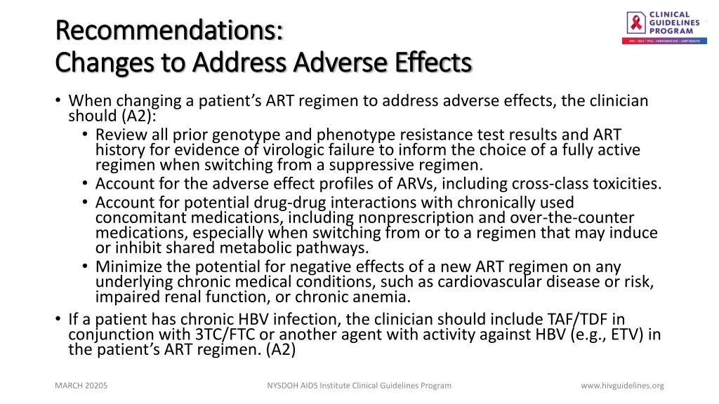 recommendations recommendations changes 1