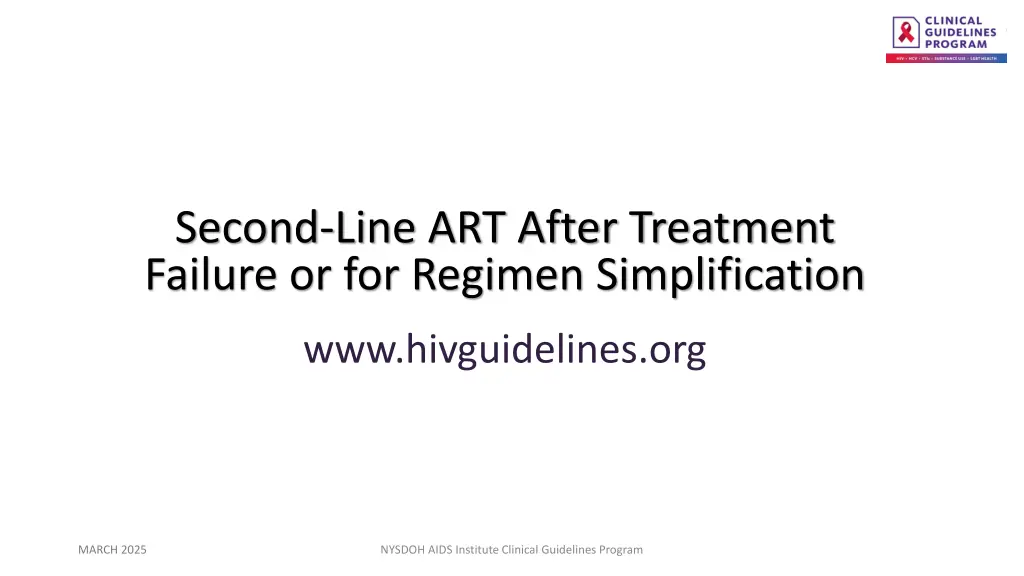 second line art after treatment failure