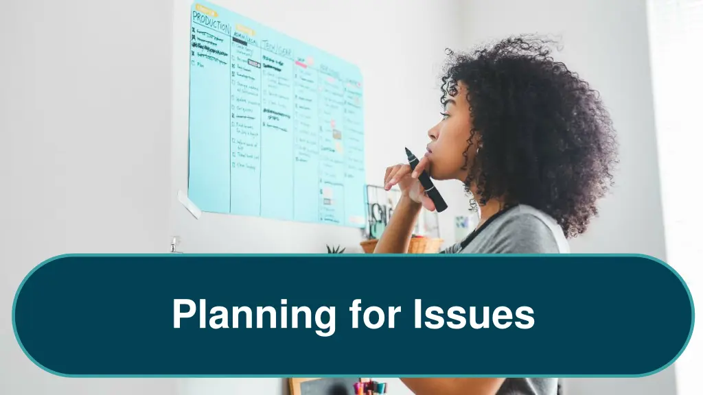 planning for issues