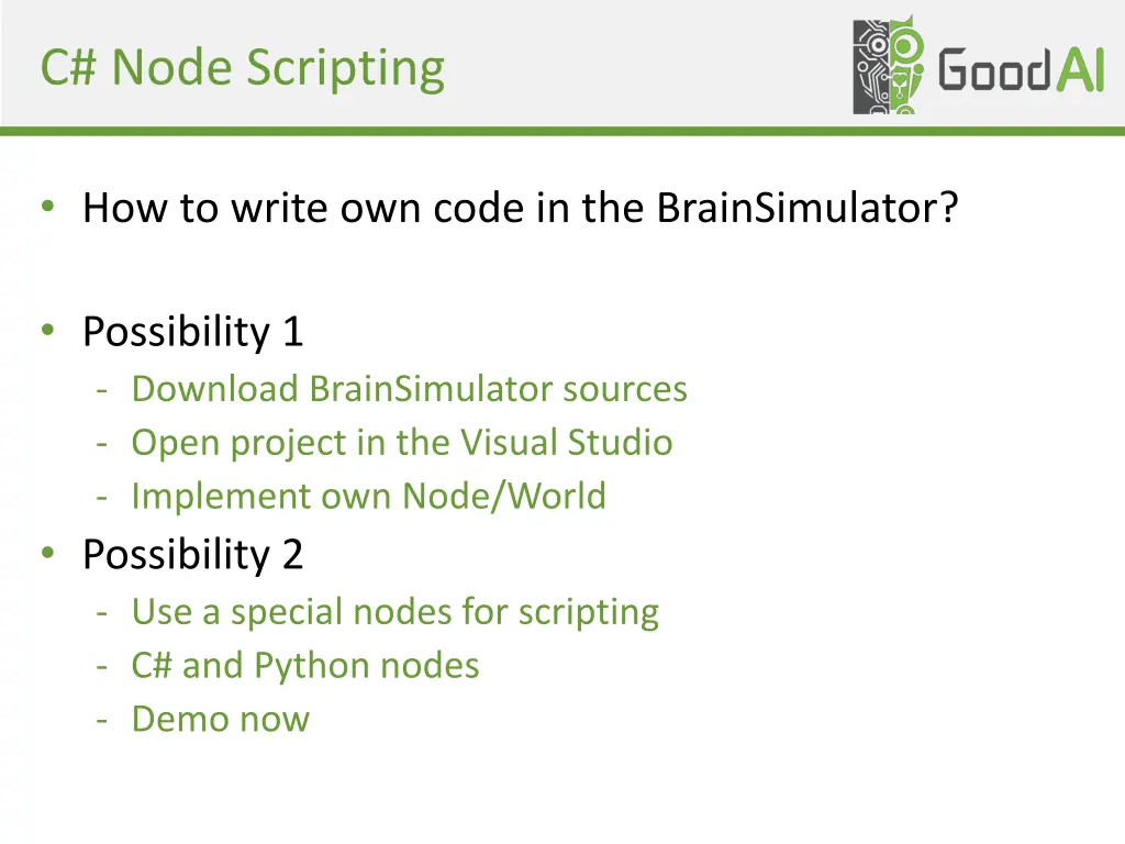 c node scripting