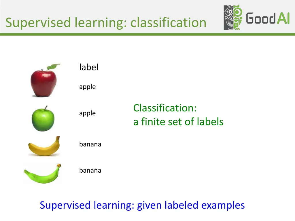 supervised learning classification