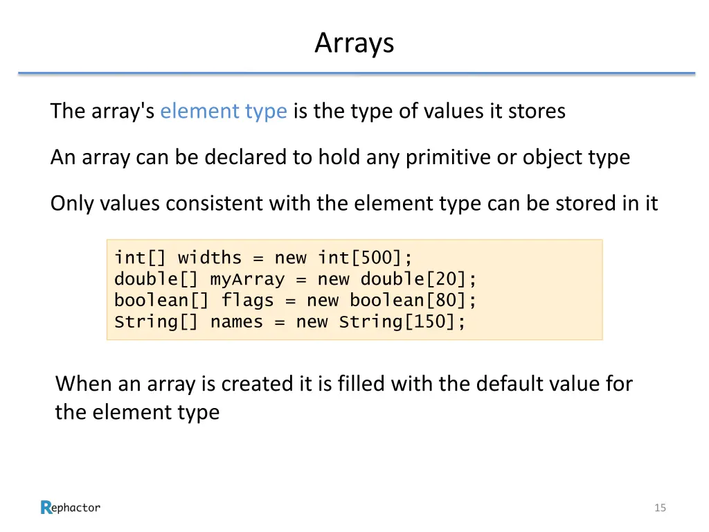 arrays 4