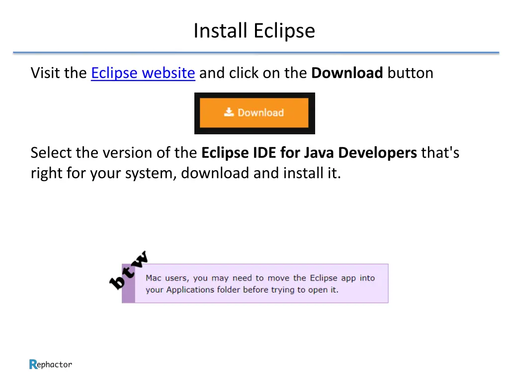 install eclipse