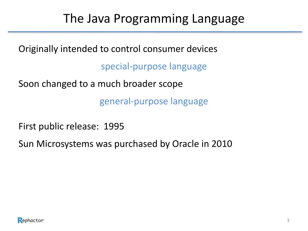 the java programming language