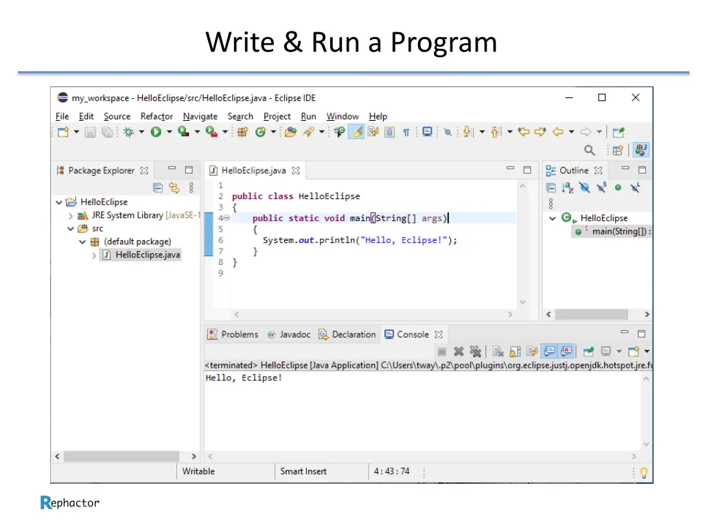 write run a program 2