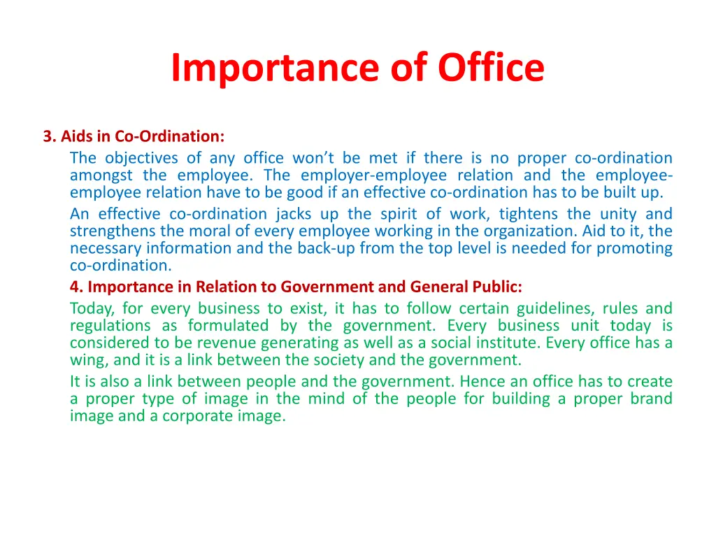 importance of office 1