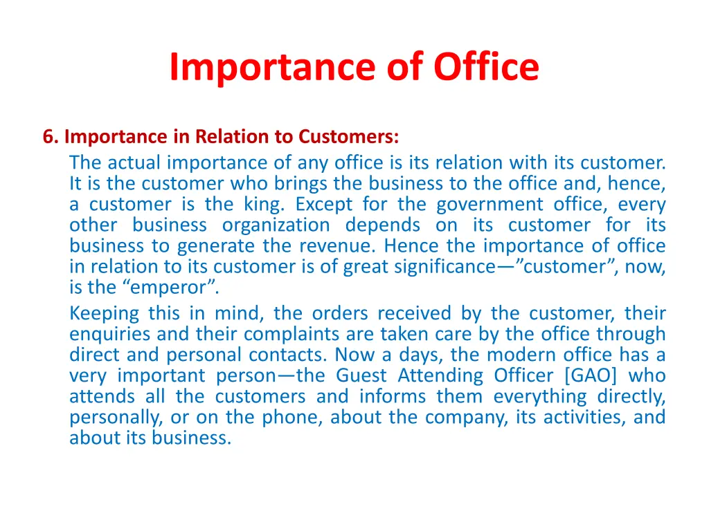 importance of office 3