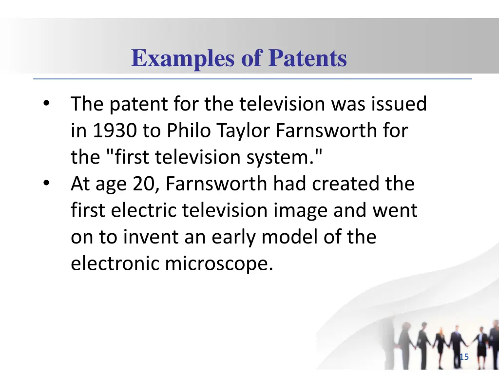 examples of patents 1