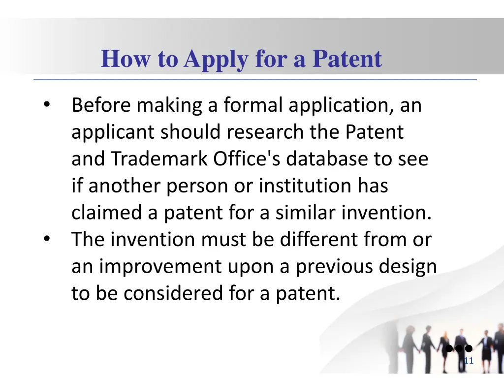 how to apply for a patent