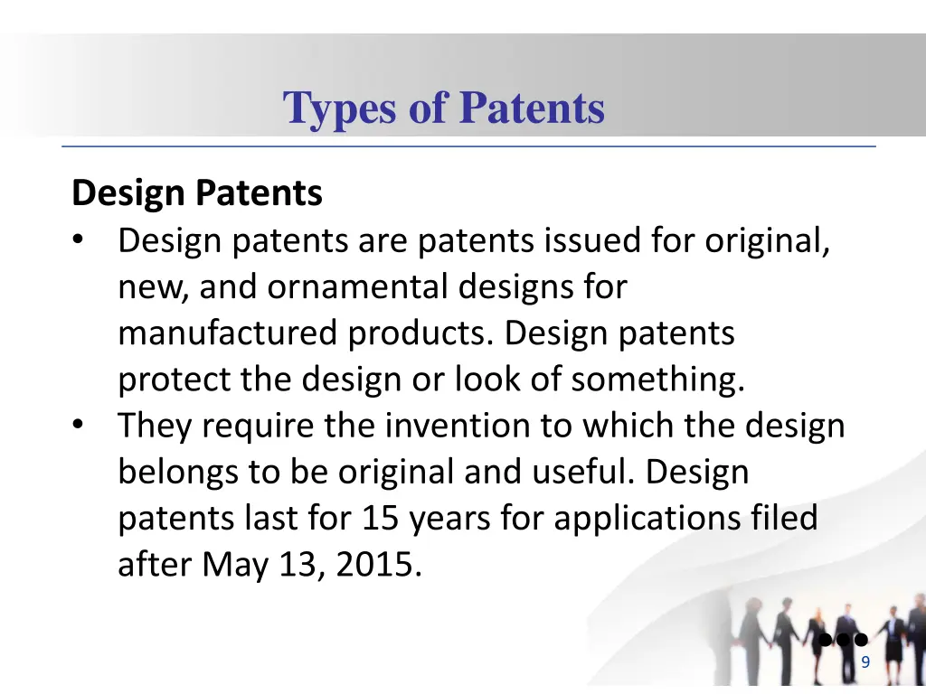 types of patents 1
