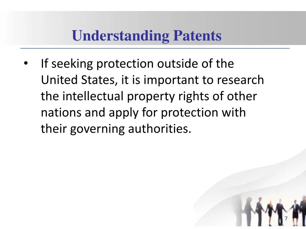 understanding patents 1