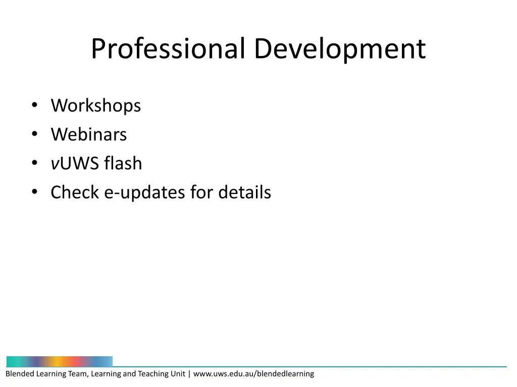 professional development