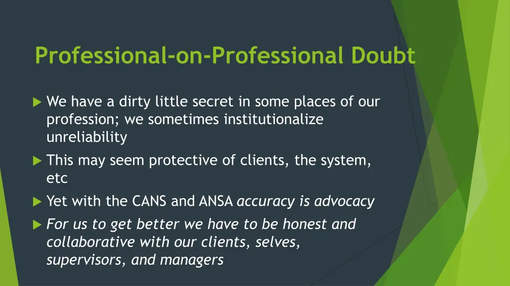 professional on professional doubt 1