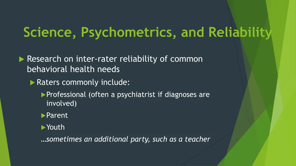 science psychometrics and reliability 1