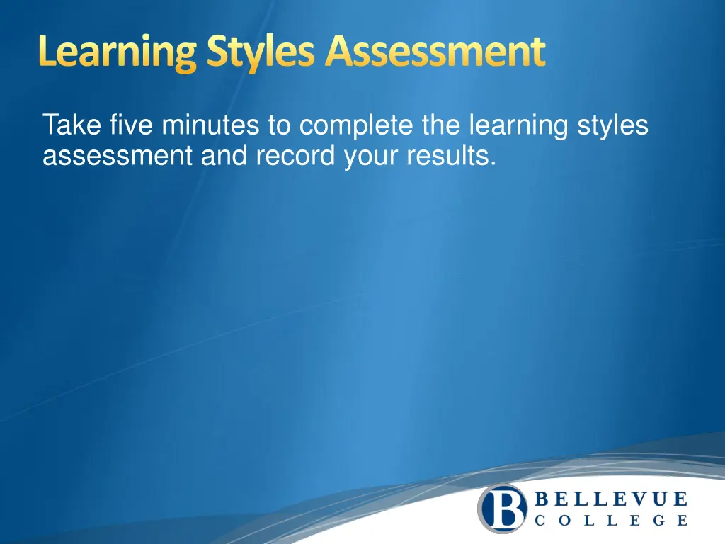 learning styles assessment