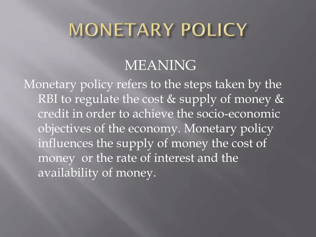 meaning