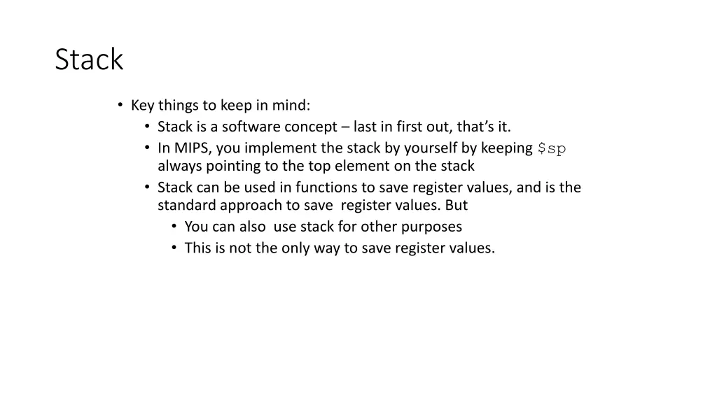 stack