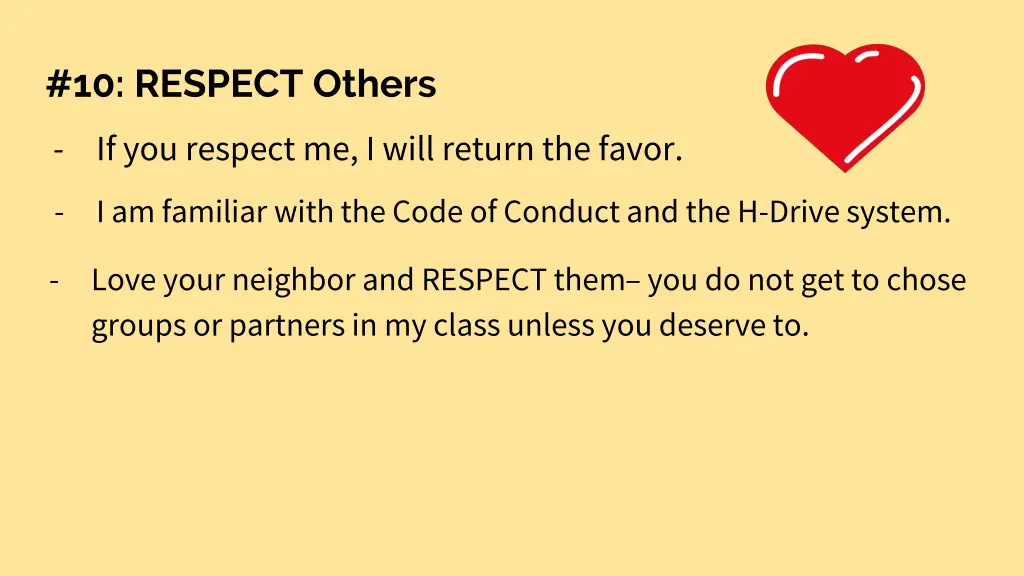 10 respect others