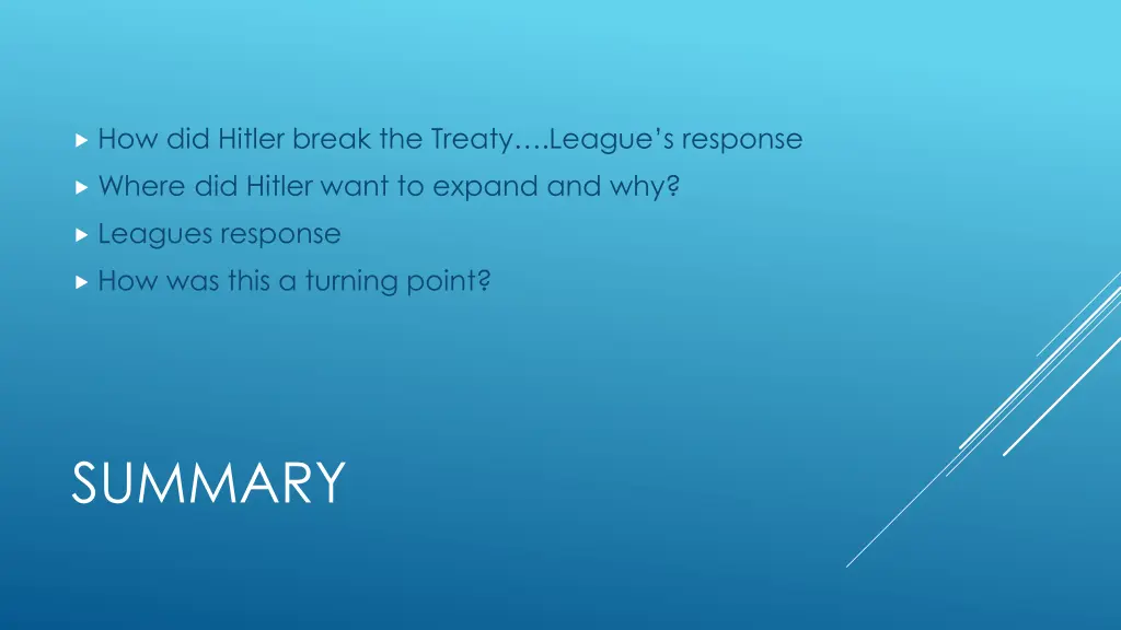 how did hitler break the treaty league s response