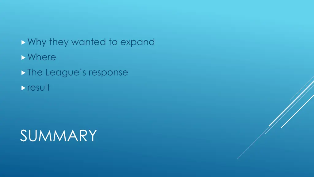 why they wanted to expand 1